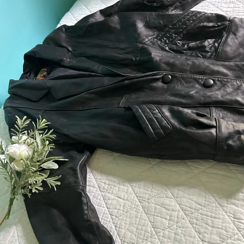 Vintage G III Leather Boho Hippie Coat - Picture 3 of 13